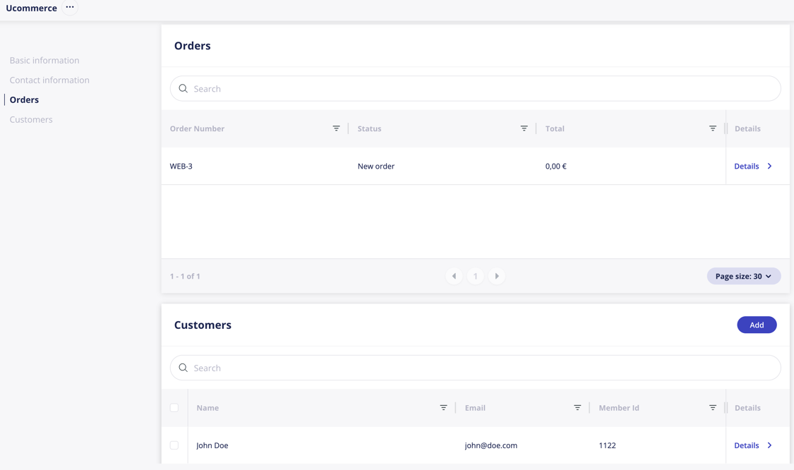 UCOMMERCE NEXT GEN 10.8.0 - New Customer Center App